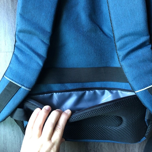 Bruno Cavalli Laptop Backpack Blue 15.6 Inch USB Charging Pockets Padded - Picture 9 of 11